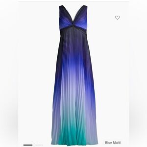 Brand new, beautiful Ungaro blue ombré maxi dress. Size 4.
